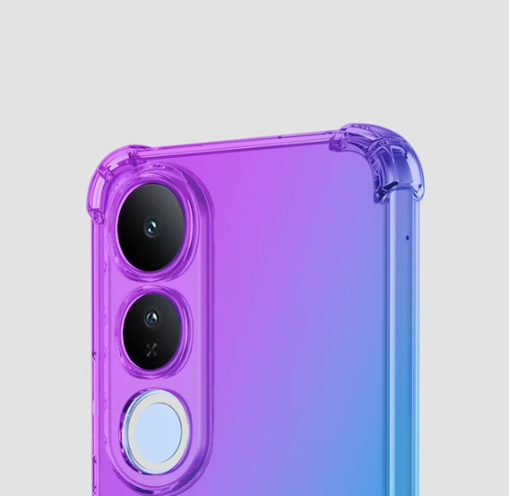 Puzdro pre Vivo V50 Lite 4G / 5G, Gradient Dropproof, Fialová / modrá