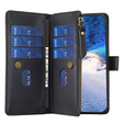 Klapkové puzdro pre Xiaomi Redmi 13C / Poco C65, Wallet Zipper Pocket, čierne