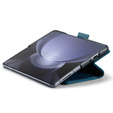 CASEME flipové puzdro pre Samsung Galaxy Z Fold6 5G, Litchi Wallet, modré