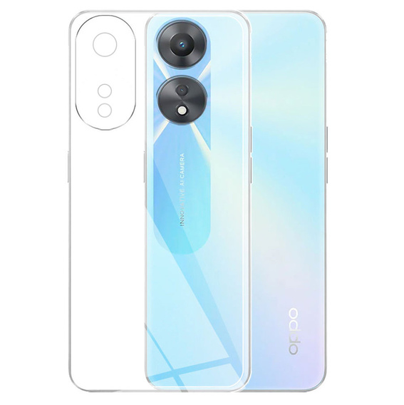 Tenké puzdro pre Oppo A78 5G, Slim, priehľadné