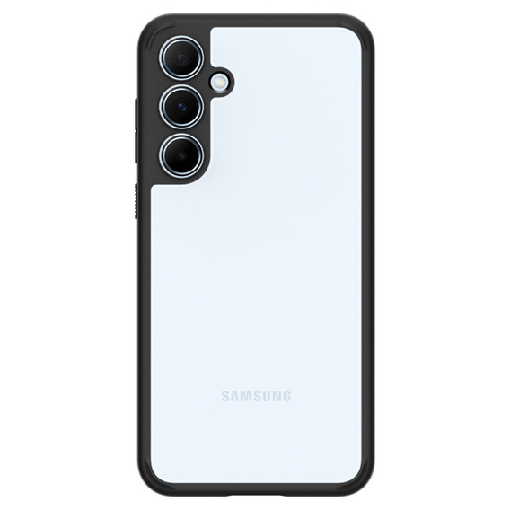 Puzdro Spigen pre Samsung Galaxy A55 5G, Ultra Hybrid, čierne + tvrdené sklo 9H