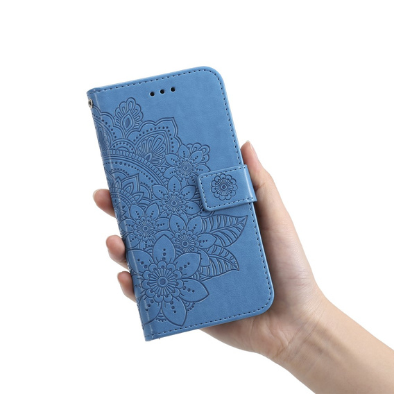 Klapkové puzdro pre Xiaomi Redmi Note 12 4G, Mandala Flower, modré