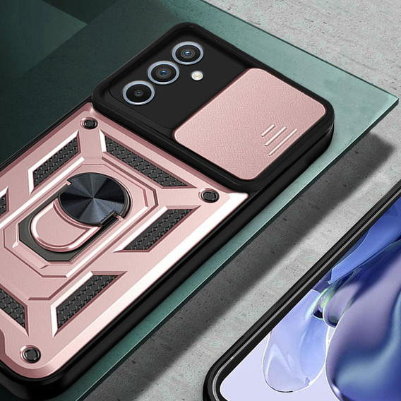Obal na mobil pre Samsung Galaxy A54 5G, CamShield Slide, ružové