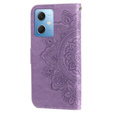 Klapkové puzdro pre Xiaomi Redmi Note 12 5G / POCO X5 5G, Mandala Flower, fialové