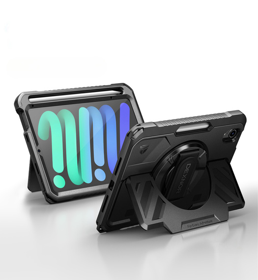 360° puzdro Dexnor s popruhom a držiakom na stylus pre iPad mini 8,3" 2021 (6. generácia) / iPad mini 8,3" 2024 (7. generácia)