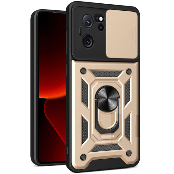 Obal na mobil pre Xiaomi 13T / 13T Pro, CamShield Slide, zlaté