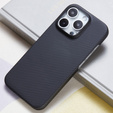 Puzdro pre iPhone 16 Pro, Aramid Fiber Cover, čierne