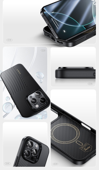 Puzdro Benks Montage Magnetic Armor Pro Kevlar (600D/1500D) pre iPhone 16 Pro