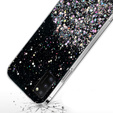 Obal na mobil pre Samsung Galaxy A41, Glittery, čierne