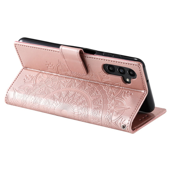 Klapkové puzdro pre Samsung Galaxy A35 5G, Mandala, ružové rose gold