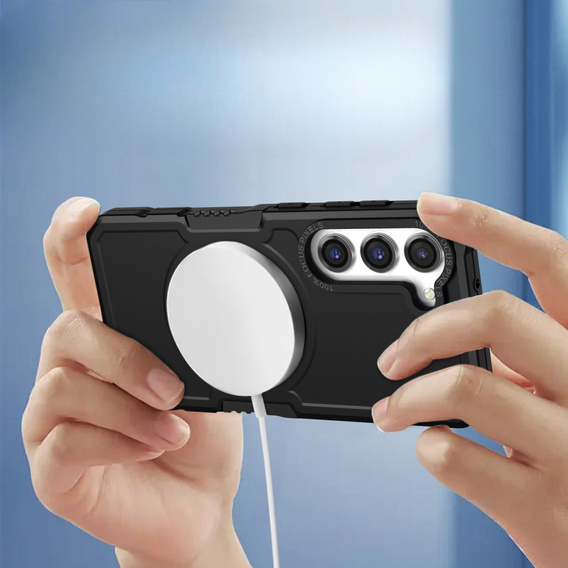 Obal na mobil pre Samsung Galaxy S23 Plus, Protective MagSafe, čierne