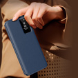 Flipové puzdro pre Samsung Galaxy S24 FE, Smart View Wallet, tmavomodré