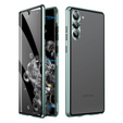Puzdro pre Samsung Galaxy S23 Plus, Magnetic Dual Glass, zelený
