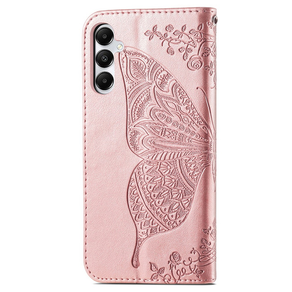 Klapkové puzdro pre Samsung Galaxy A05s, Butterfly, fialové