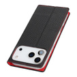 Puzdro Litchi Skin Grain flip pre iPhone 17 Pro