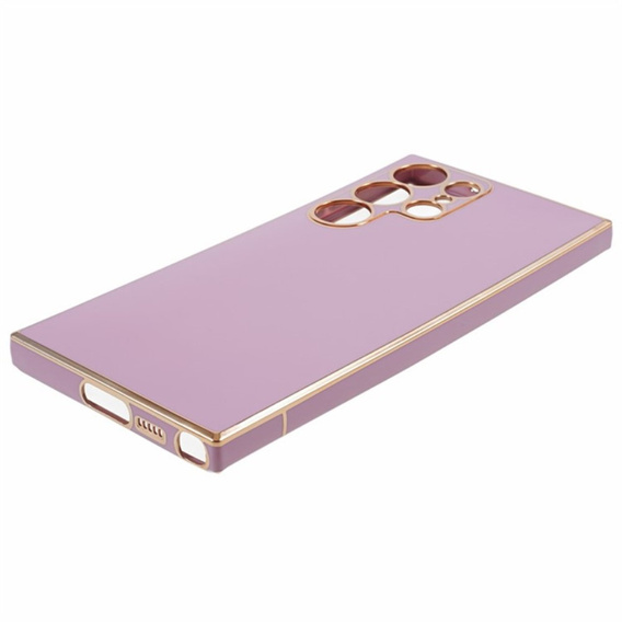 Puzdro pre Samsung Galaxy S24 Ultra, Glamour CamShield, fialové