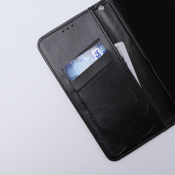 Klapkové puzdro pre Xiaomi 13T / 13T Pro, Butterfly, čierne