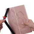 Obal na mobil pre Lenovo Tab M9, Wallet Pen Slot, butterflies, hnedé