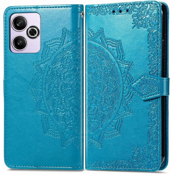 Klapkové puzdro pre Xiaomi Redmi 13, Mandala, modré