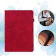 Puzdro s chlopňou pre Xiaomi Redmi Pad SE 11", flower, červené