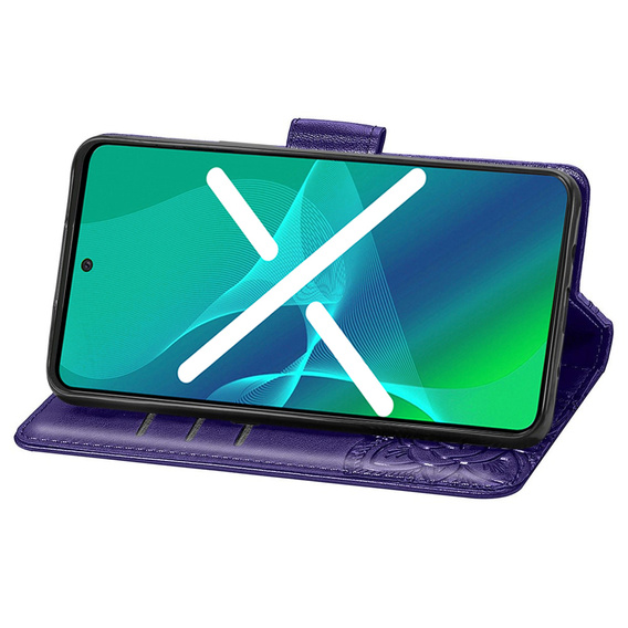 Klapkové puzdro pre Samsung Galaxy A13 4G, Butterfly, fialové