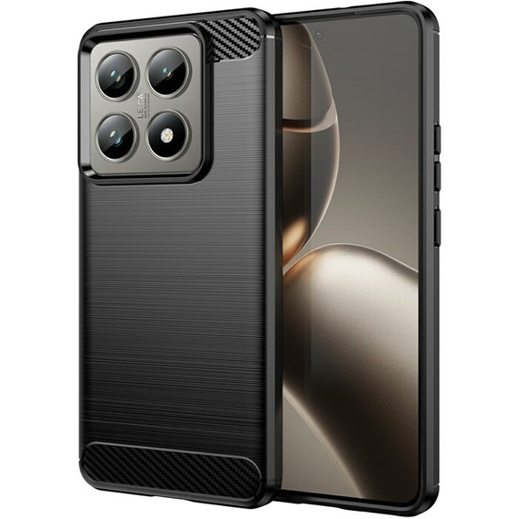 Obal na mobil pre Xiaomi 14T Pro, Carbon, čierne