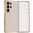 Puzdro pre Samsung Galaxy S25 Ultra, GKK Leather, titánovo šedá