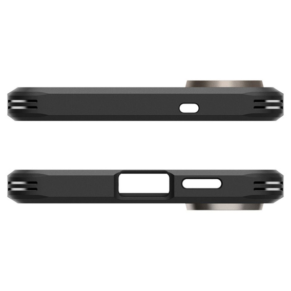 Puzdro Spigen pre Samsung Galaxy A36 5G, Tough Armor Mag MagSafe, čierne + tvrdené sklo 9H