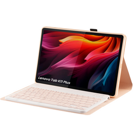 Puzdro s klávesnicou Bluetooth pre Lenovo Tab K11 Plus - ružové