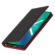 Kožené puzdro pre iPhone 7/8/SE 2020/SE 2022, ERBORD Grain Leather, čierne