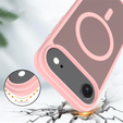 Matné puzdro pre iPhone Air, pre MagSafe, priesvitné ružové
