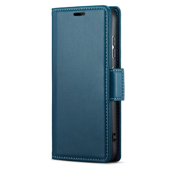 Puzdro pre Xiaomi Redmi Note 14 5G, ERBORD Glossy Litchi, flipová peňaženka, modré