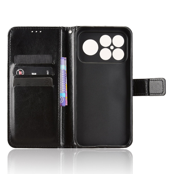 Puzdro Crazy Horse Wallet flip pre Xiaomi Poco F8 Ultra
