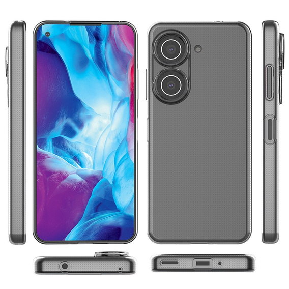 Tenké puzdro pre Asus Zenfone 9 5G / 10 5G, Slim, priehľadné