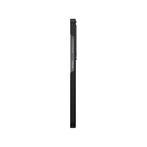 Puzdro BENKS Kevlar pre Samsung Galaxy S25+ Plus, pre MagSafe, Carbon Fiber, čierne