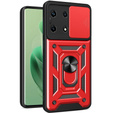 Obal na mobil pre Infinix Zero 30 5G, CamShield Slide, červené
