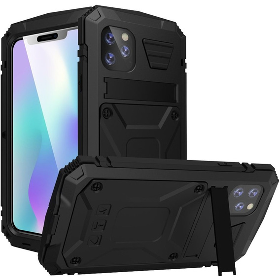 Obrnené puzdro pre iPhone 11 Pro Max, R-JUST, čierne