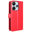 Klapkové puzdro pre Xiaomi Redmi 13, Crazy Horse Wallet, červené