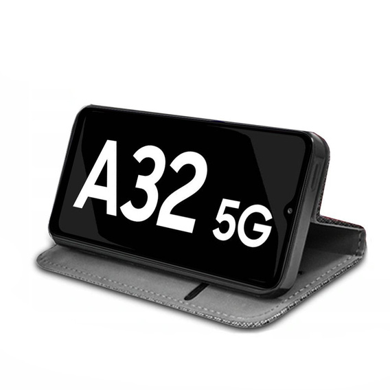 Klapkové puzdro pre Samsung Galaxy A32 5G, Wallet Smart Magnet, tmavomodré