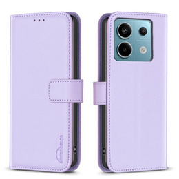 Klapkové puzdro pre Xiaomi Redmi Note 13 Pro 5G, BINFEN Wallet, fialové