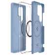 Spigen puzdro pre Samsung Galaxy S25 Ultra, Silicone Fit Mag, modré + tvrdené sklo
