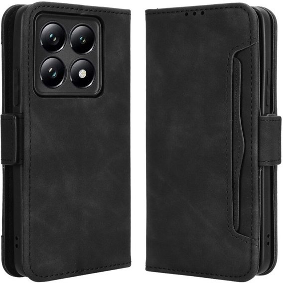 Klapkové puzdro pre Xiaomi 14T, Card Slot, čierne