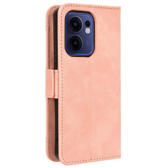 Klapkové puzdro pre Oppo Reno 13F / Oppo Reno 13FS, Card Slot, ružové