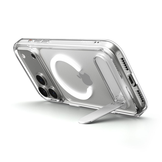 Spigen Ultra Hybrid "S" MagSafe puzdro pre iPhone 17 Pro, číre / biele