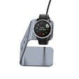 Hliníková USB dokovacia stanica pre Garmin Fenix 7/7S/7X/6/6X/6S, sivé