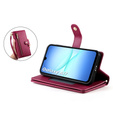 Flipové puzdro Wallet Zipper Pocket pre Samsung Galaxy A17 5G, Wallet Zipper Pocket, červené