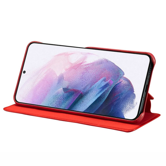Klapkové puzdro pre Samsung Galaxy S22+ Plus 5G, LC.IMEEKE, červené