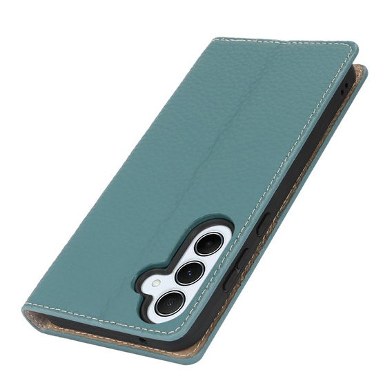 Klapkové puzdro pre Samsung Galaxy S25, Litchi Skin Grain, modré