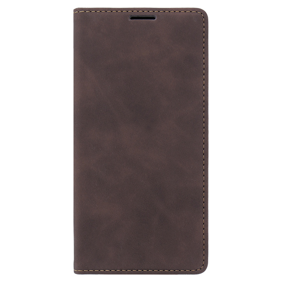 Puzdro pre Xiaomi 13T / 13T Pro, ERBORD Vintage, peňaženka s chlopňou, káva