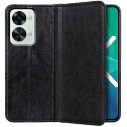 Flipové puzdro pre OnePlus Nord 2T 5G, Split Leather, čierne